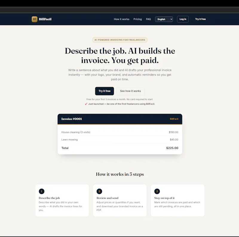 BillFacil screenshot 2