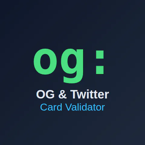 Open Graph & Twitter Card Validator API