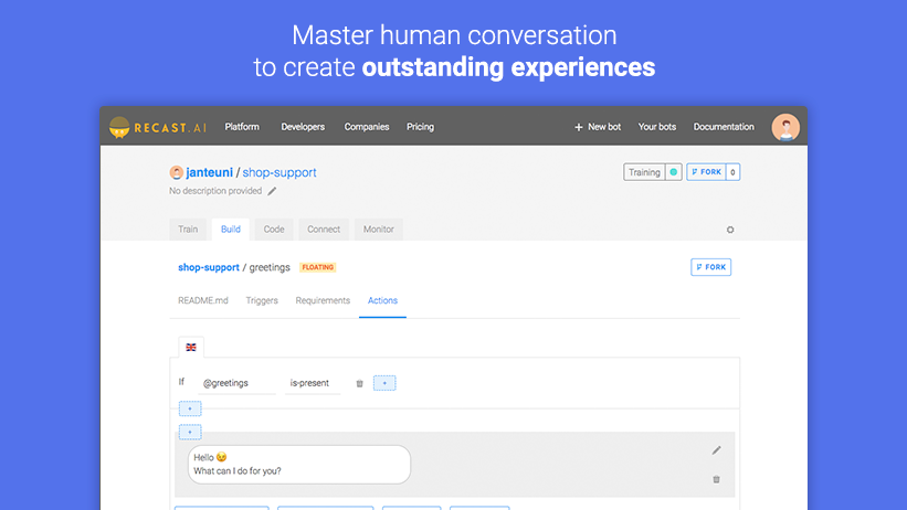 Bot Builder by Recast.AI Image