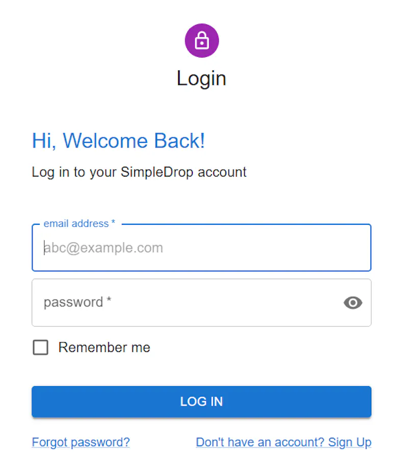 www.SimpleDrop.net screenshot 2
