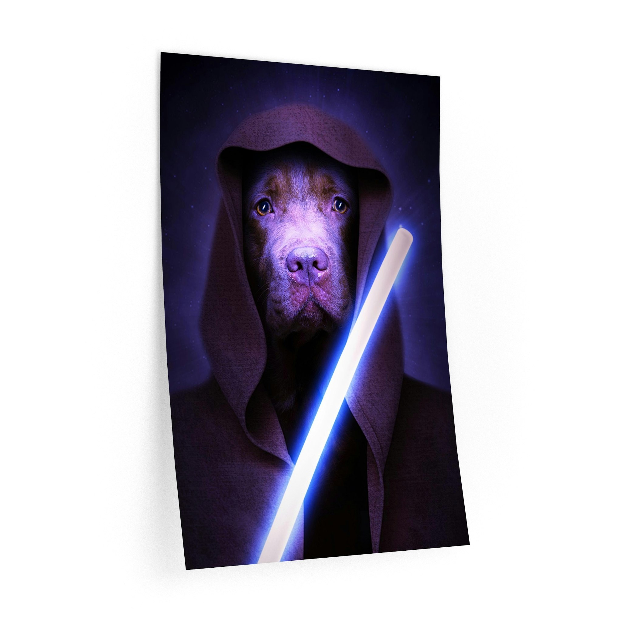 Mídia 5 de Arte do mapa estrela personalizado - Retrato real de animais de estimação