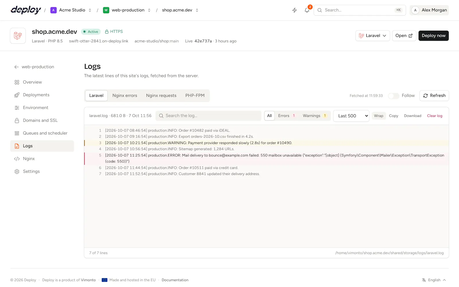 Vimonto Deploy screenshot 7