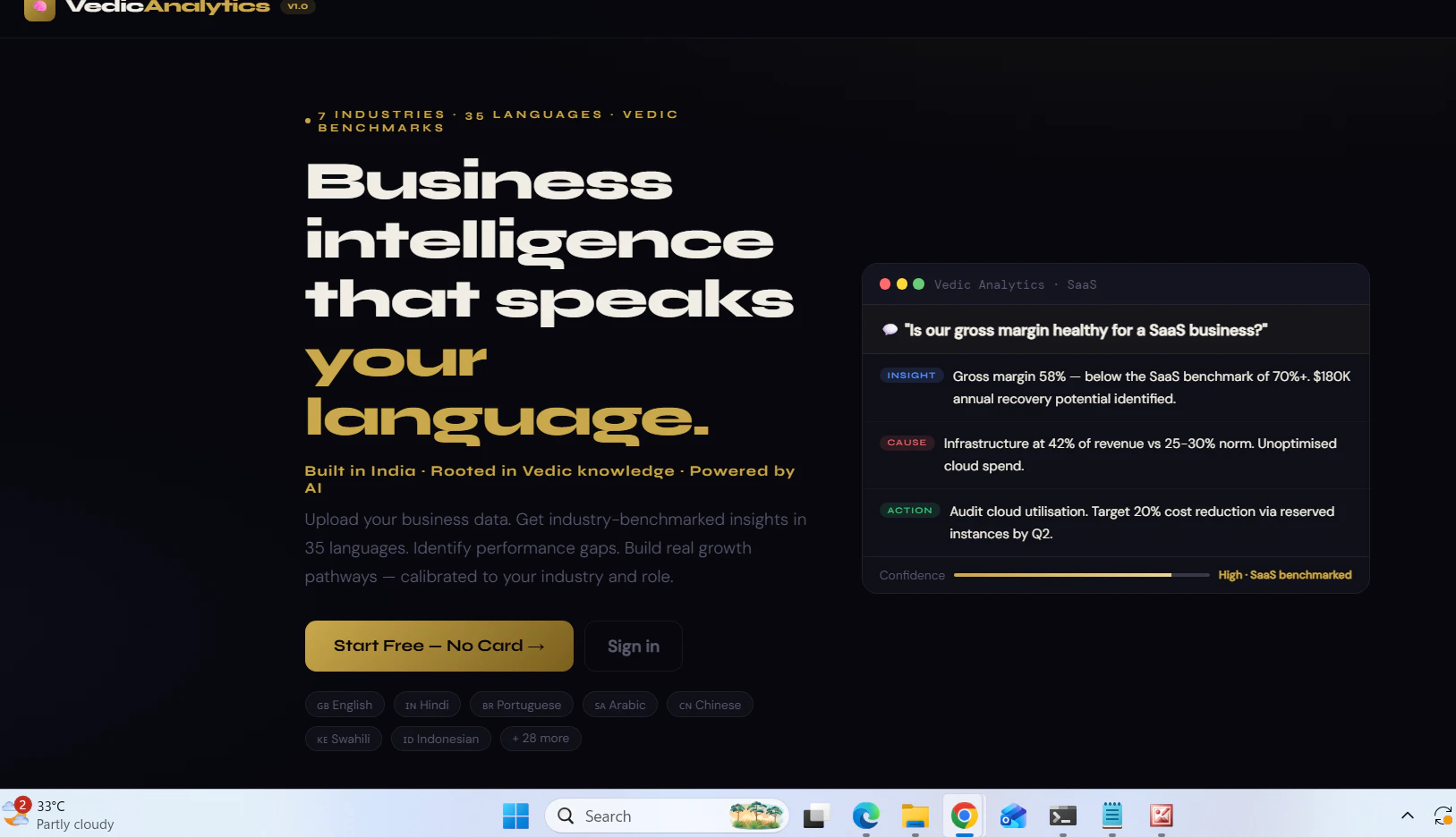 Vedic Analytics logo