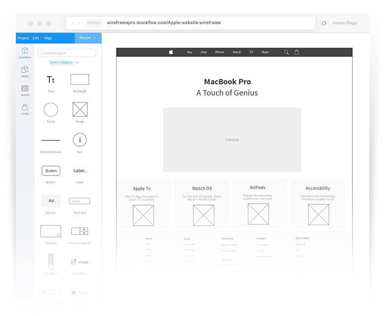 MockFlow WireframePro 2.0 Image