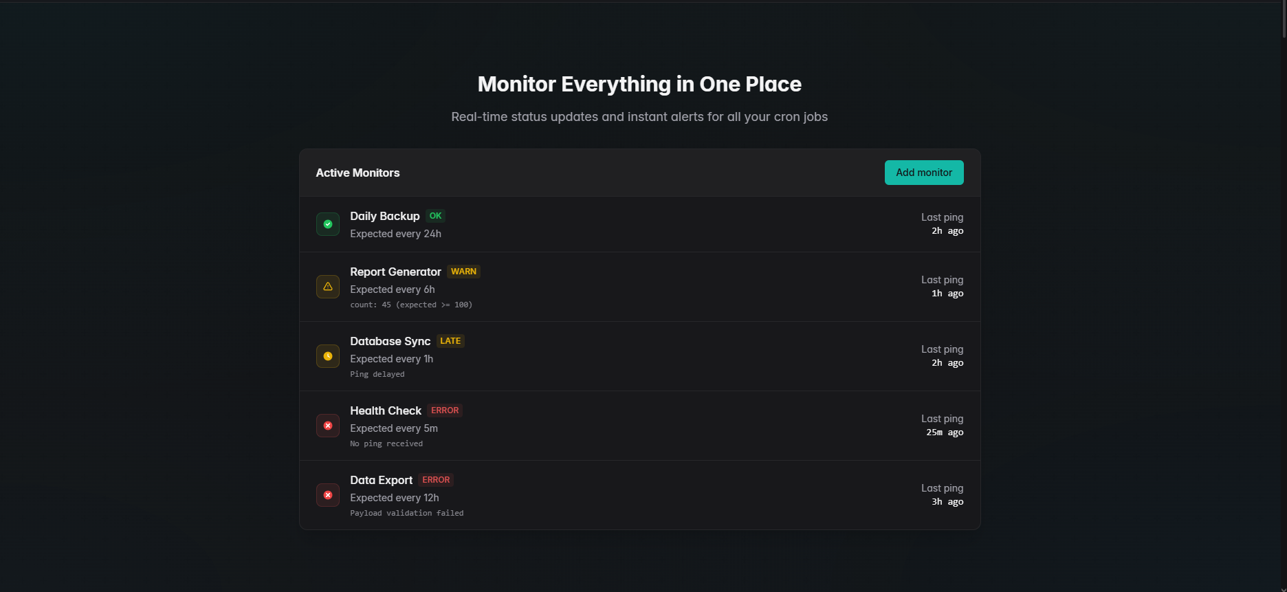DeadManPing - Main product screenshot demonstrating key features and user interface