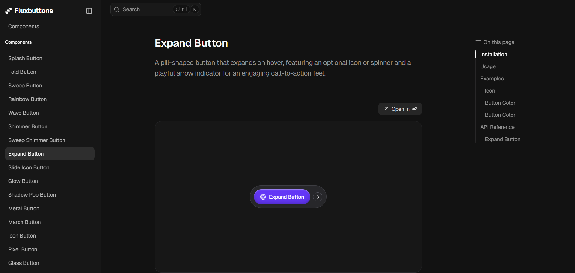 Fluxbuttons - Screenshot 2 showing product features and functionality