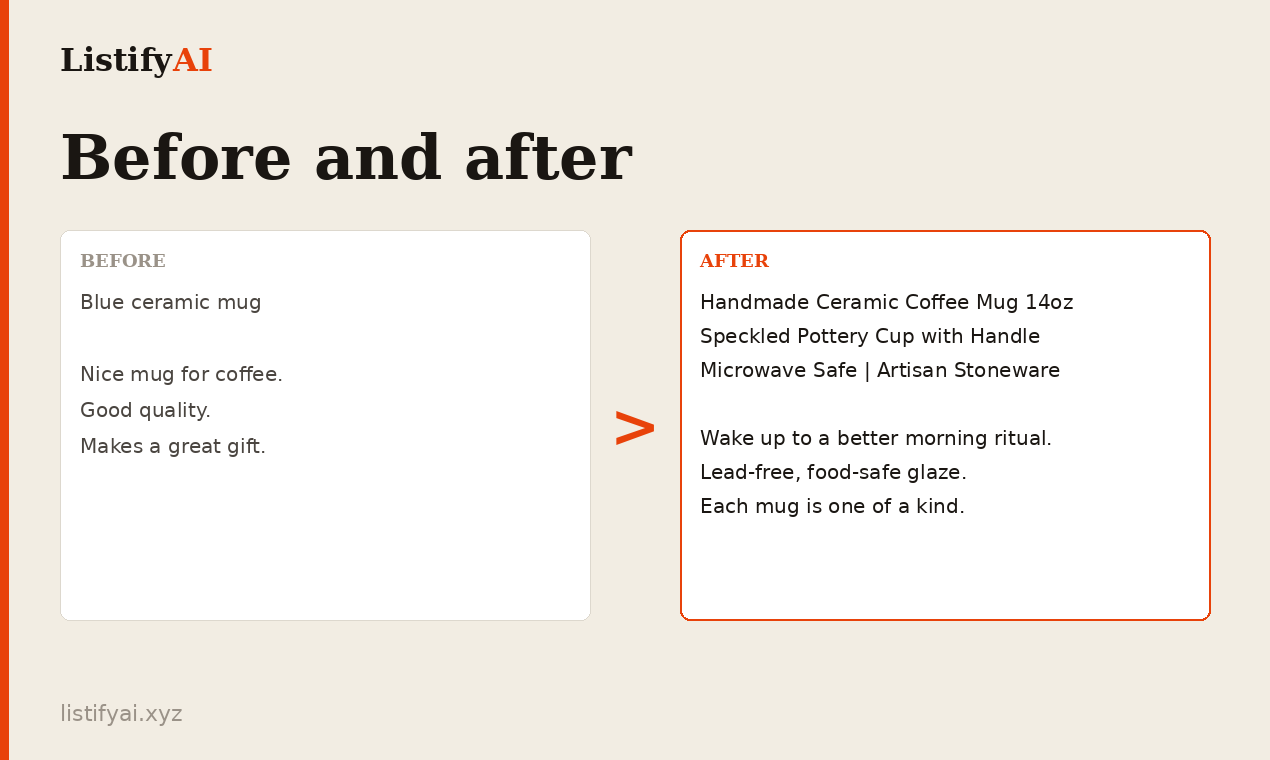 Listify AI gallery image