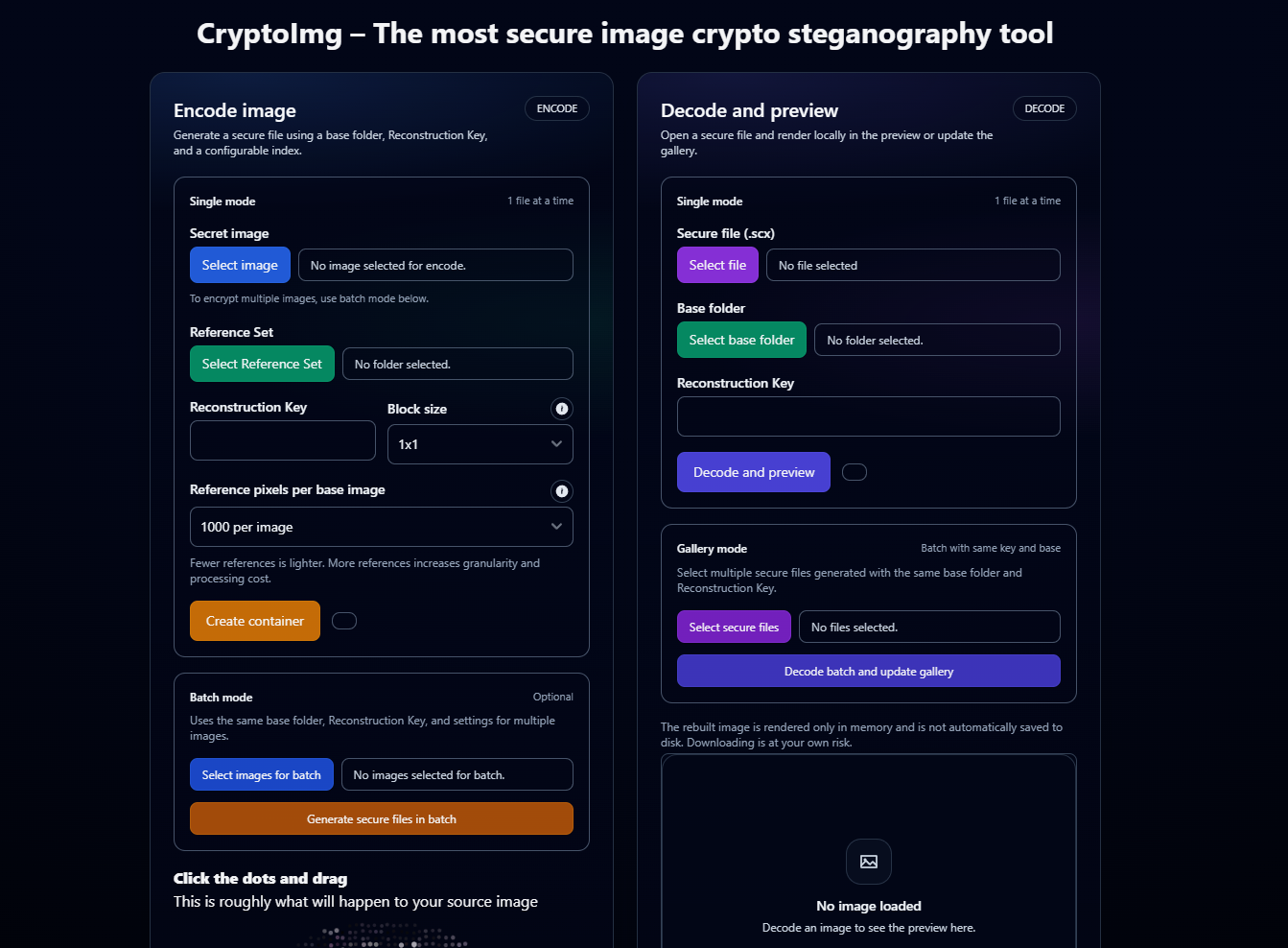 Crypto Img - Screenshot 2 showing product features and functionality