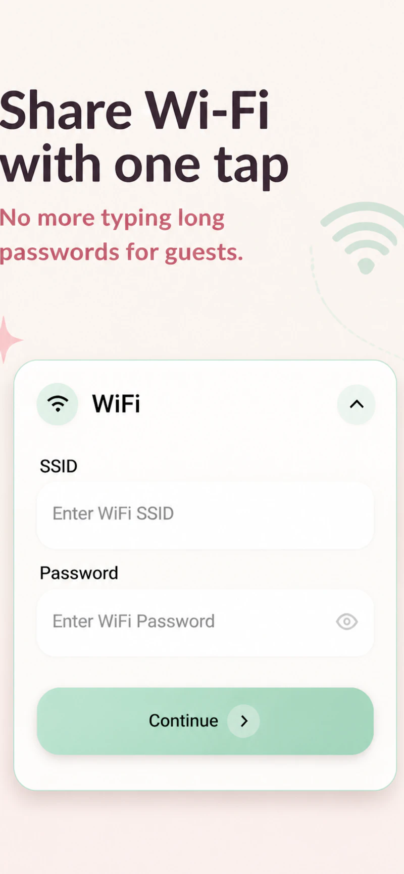 QR Code Generator WiFi Menu QR screenshot 1
