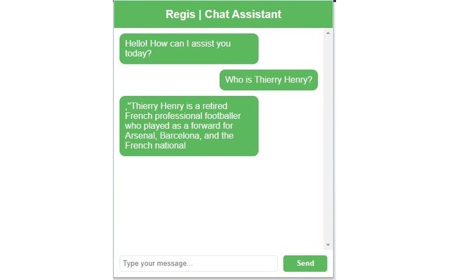 Regis AI：與API集成的聊天機器人 media 2