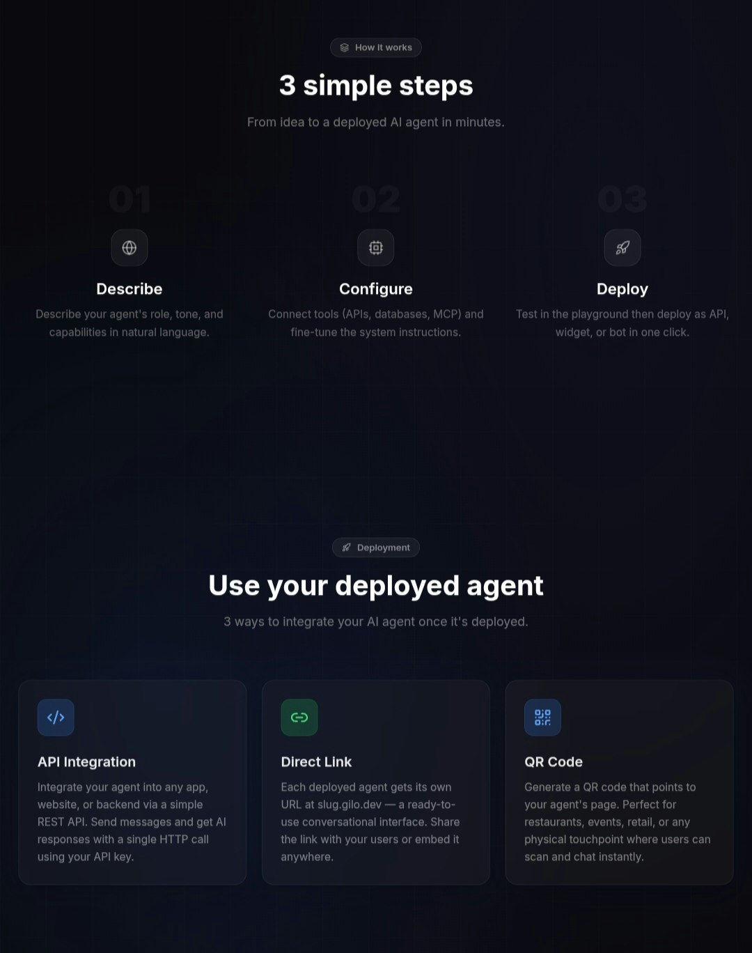 GiLo AI - Screenshot 2 showing product features and functionality