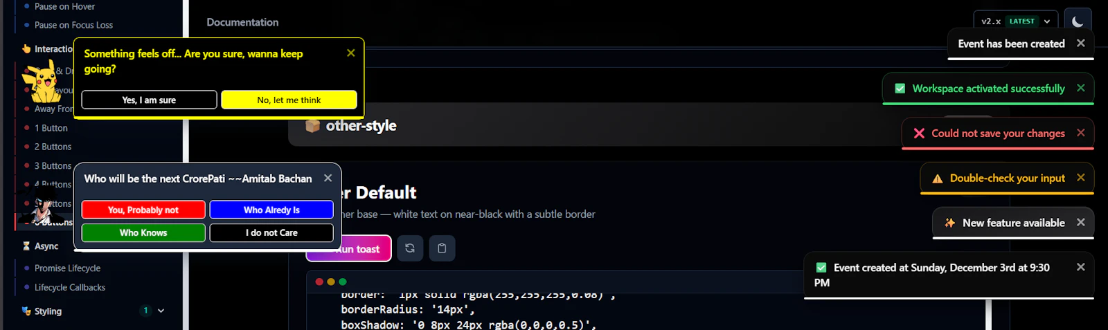 robot-toast screenshot 3
