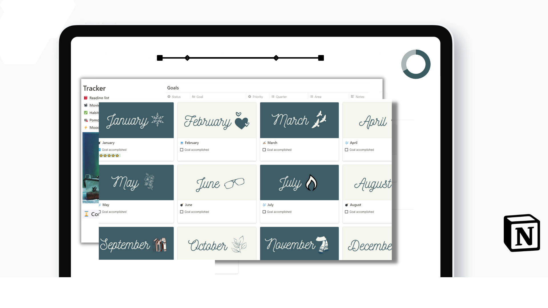 Notion Yearly Planner Template gallery image