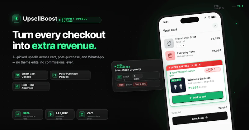UpsellBoost screenshot 1