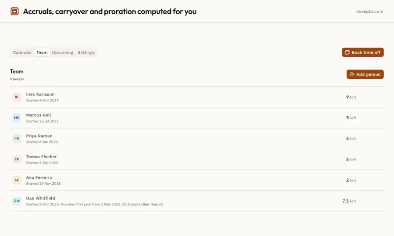 ILovePTO screenshot 2