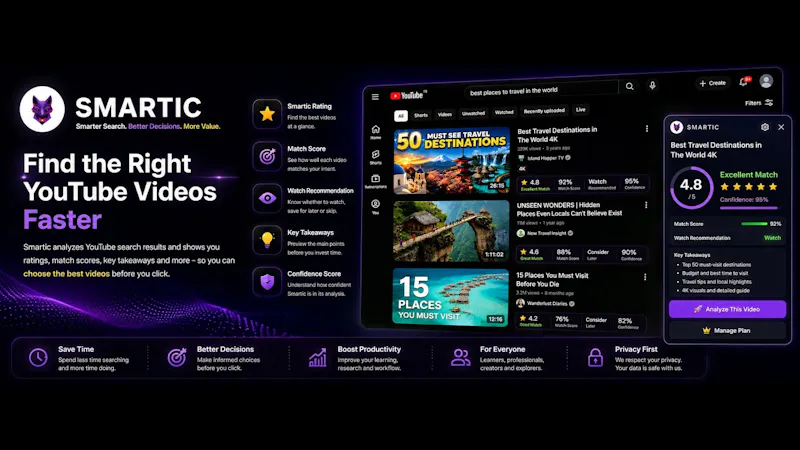 Smartic screenshot 1 (video preview)