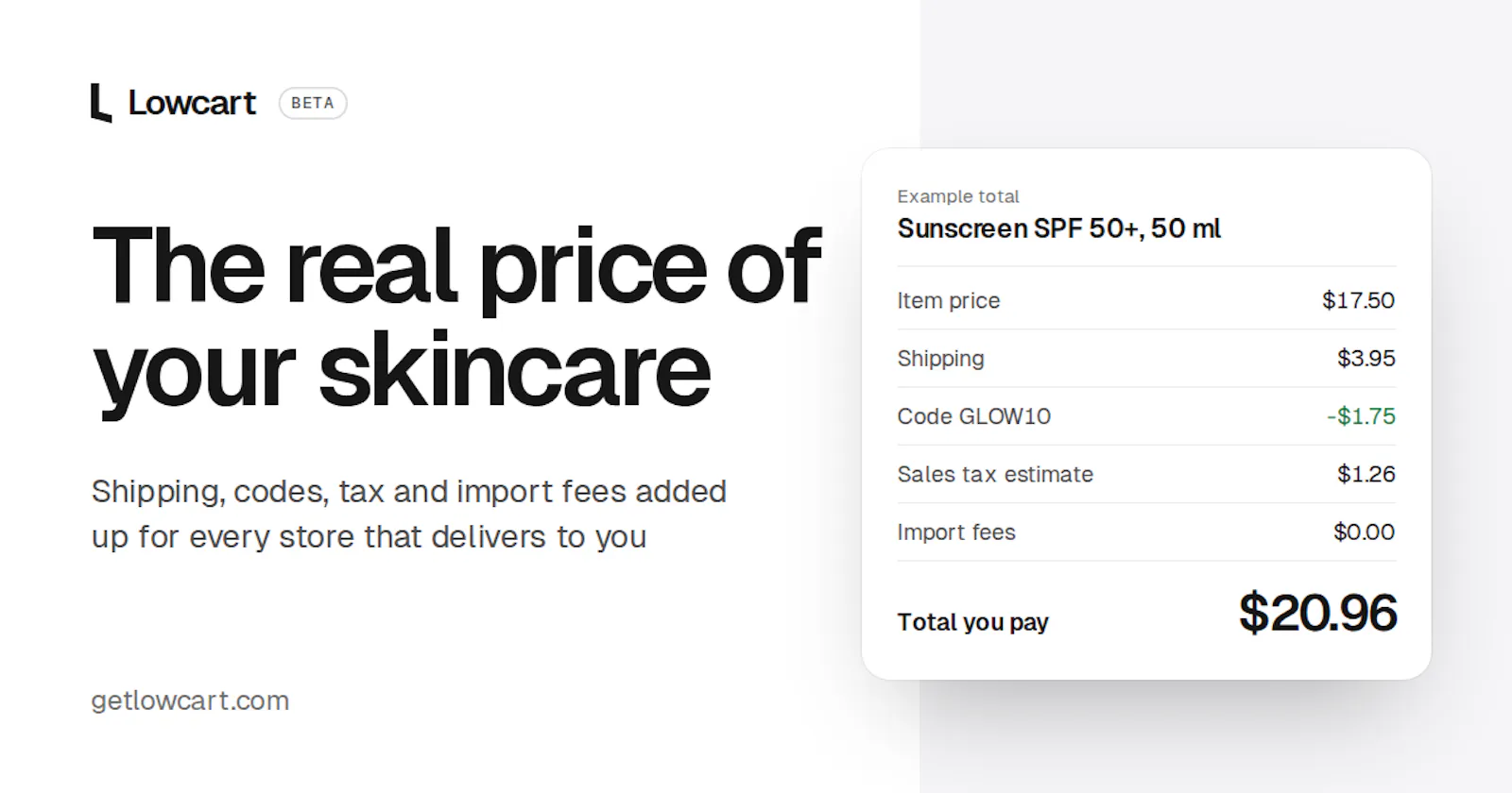 Lowcart screenshot 1