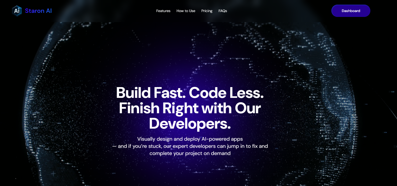 Staron.ai - Main product screenshot demonstrating key features and user interface