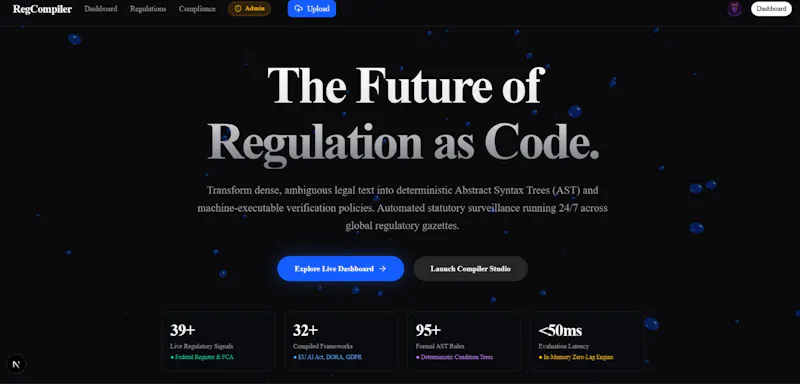 Regulation Compiler screenshot 2