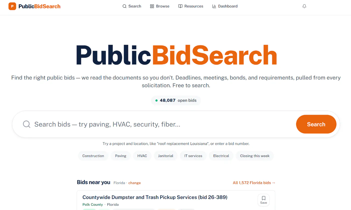 PublicBidSearch gallery image