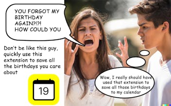 Snap2Calendar Birthday Export gallery image