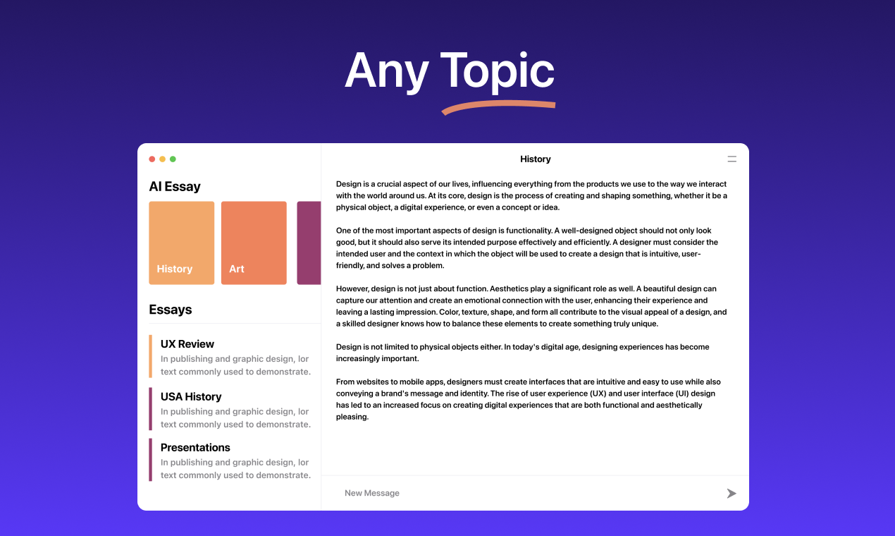 Assistant : AI Essay Writer gallery image