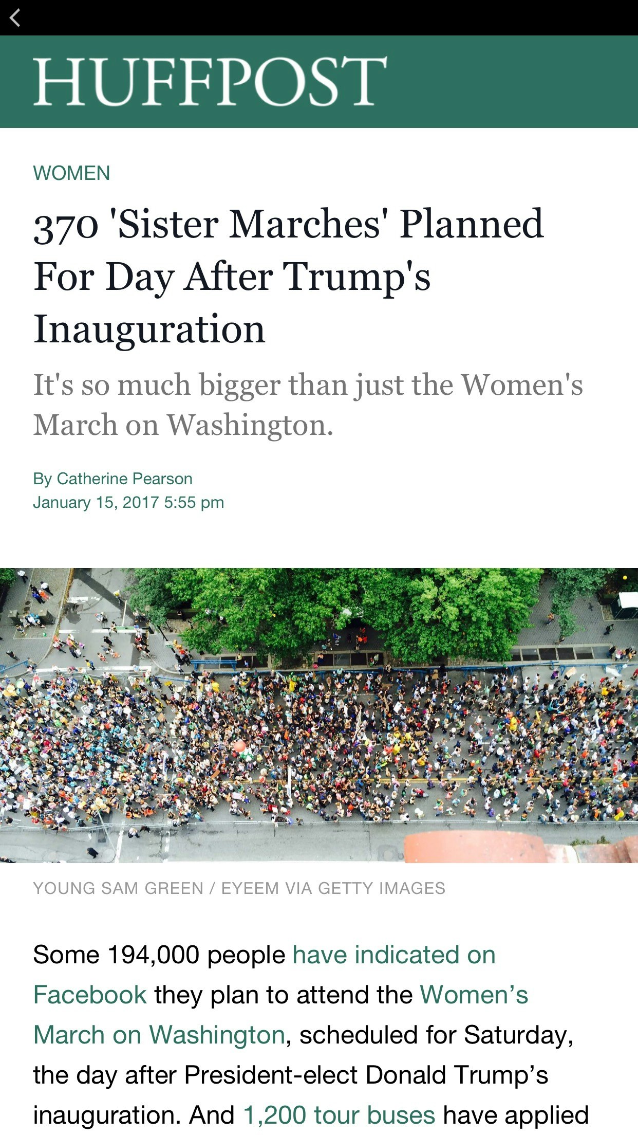 Huffington Post 100 Days of Trump Bot gallery image