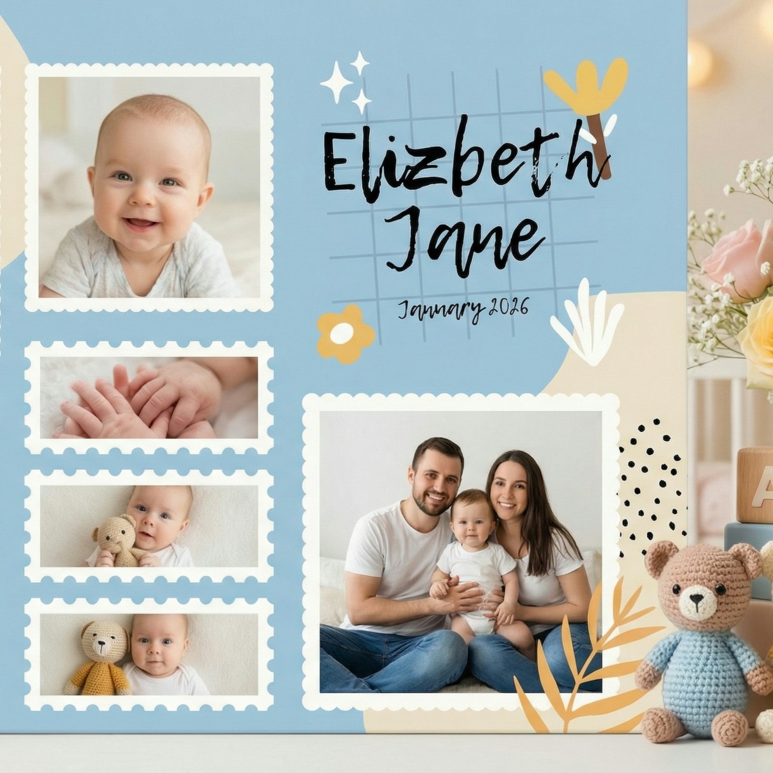Baby Photo Album – First Year Memories