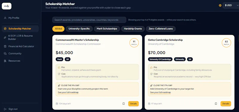 Ekata: Global scholarships for you screenshot 2