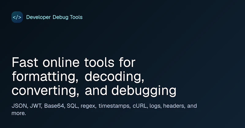 Developer Debug Tools screenshot 1