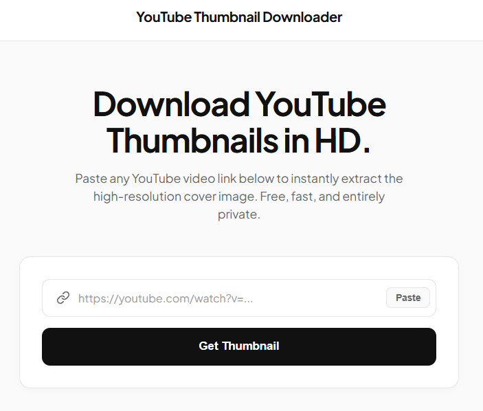 YouTube Thumbnail Downloader gallery image