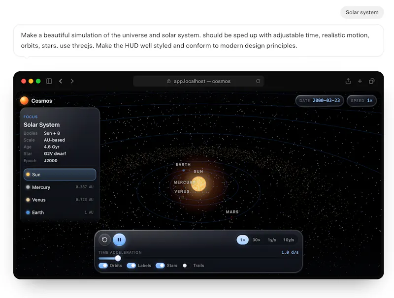 Grok 4.5 screenshot 3