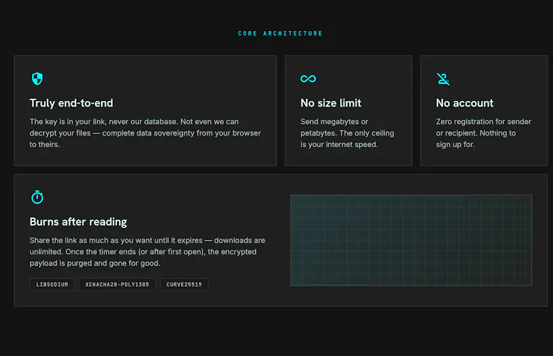 Locker Drop — encrypted file transfers screenshot 3