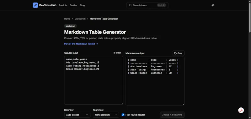 DevTools Hub screenshot 3