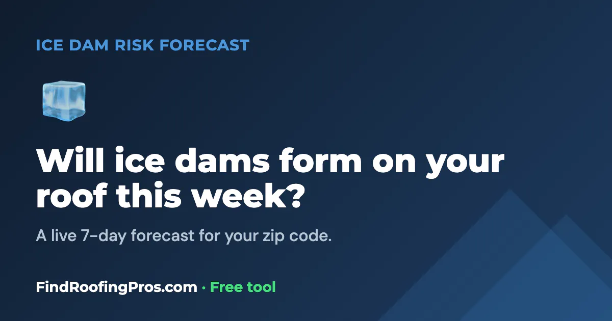 Ice Dam Risk Forecast gallery image