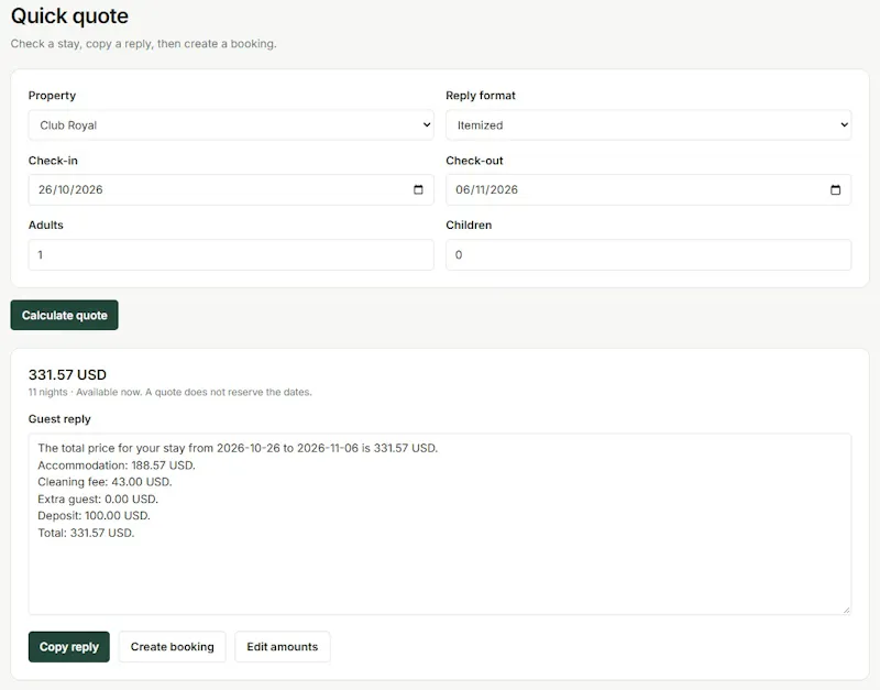 microPMS screenshot 4