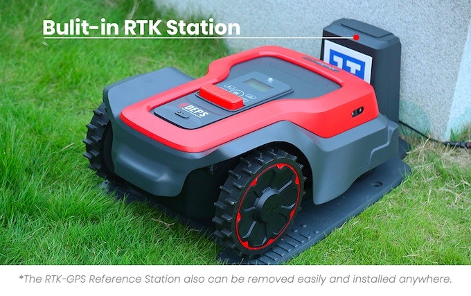 وسائط روبوب - RTK AI لا يوجد جزازة روبوتية سلك محيط لجميع الساحات 8