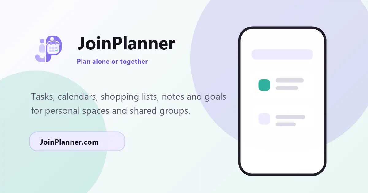 JoinPlanner gallery image