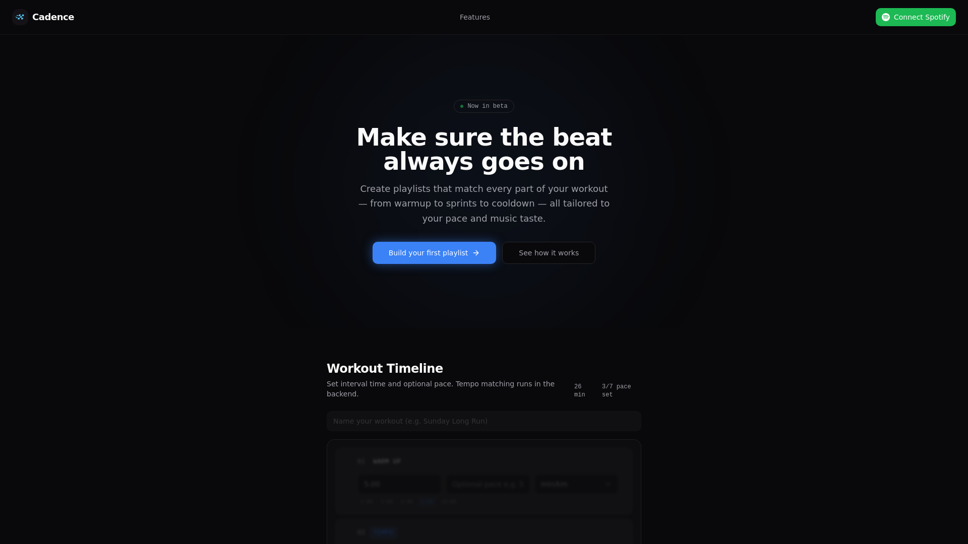 Cadence Playlist gallery image