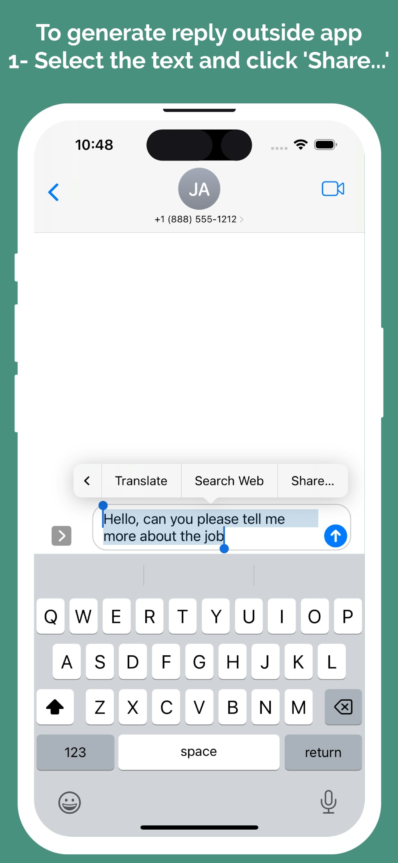 ResponderSistant - Teclado personalizado para usar la API de chat de Operai media 2