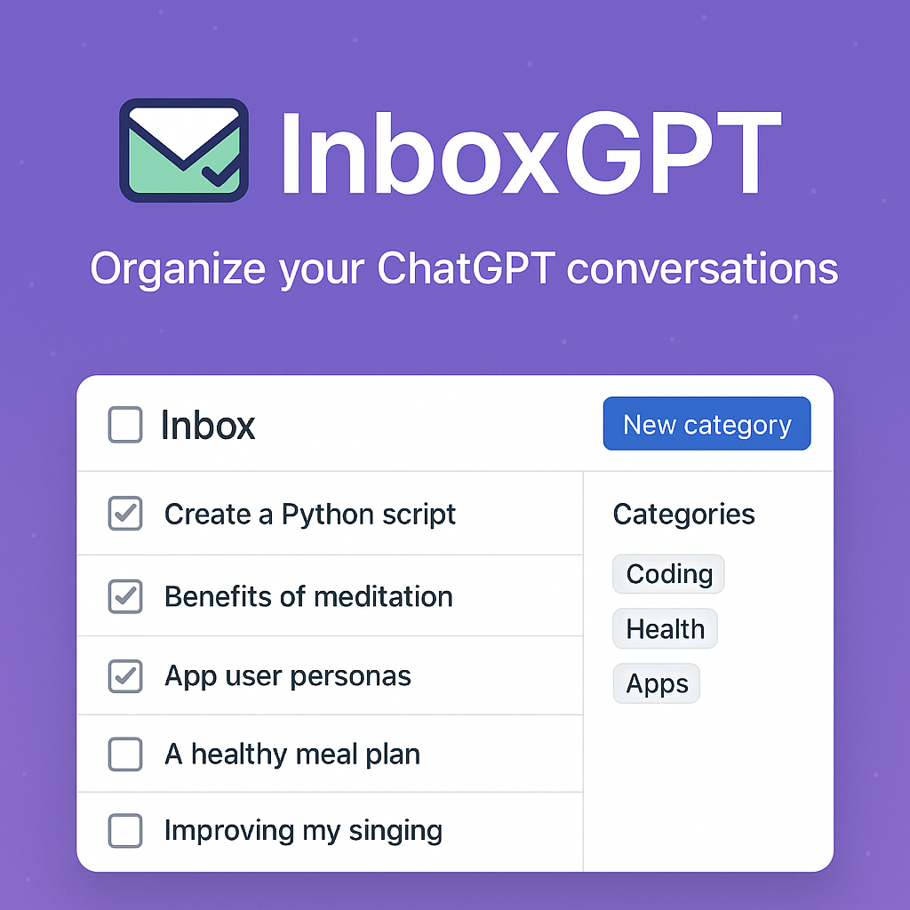 InboxGPT - Main screenshot showing features and interface