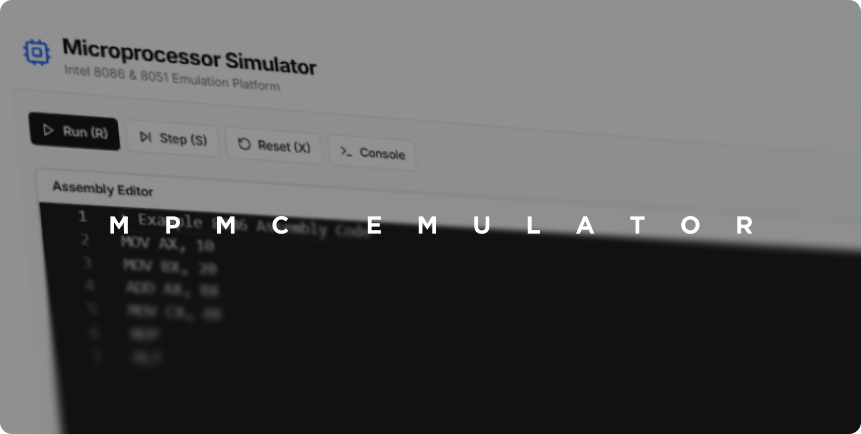 MPMC Emulator - Main product screenshot demonstrating key features and user interface