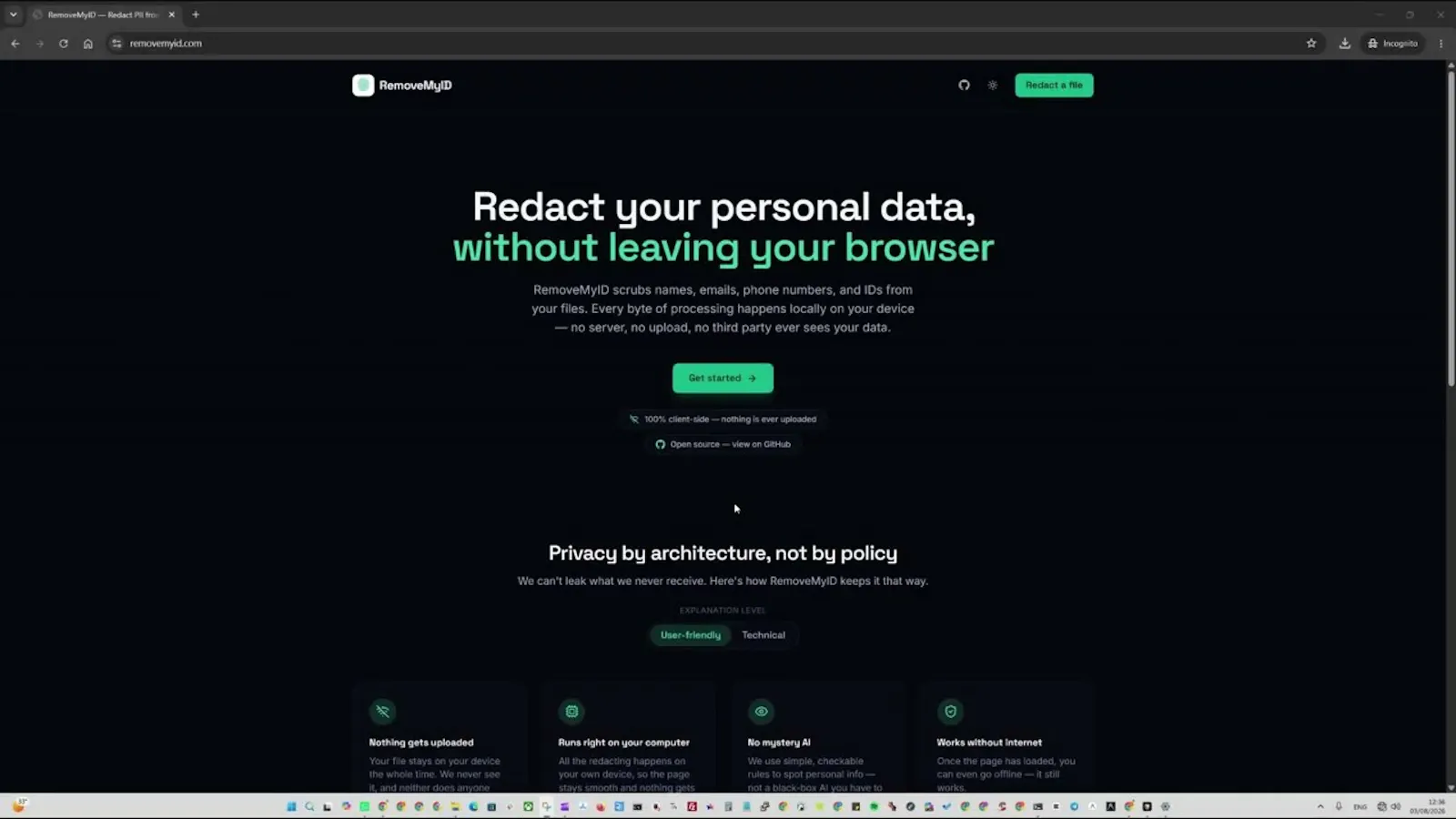 RemoveMyID screenshot 1 (video preview)