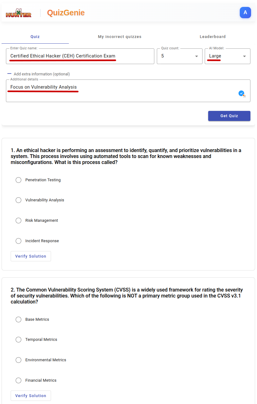 QuizGenie gallery image
