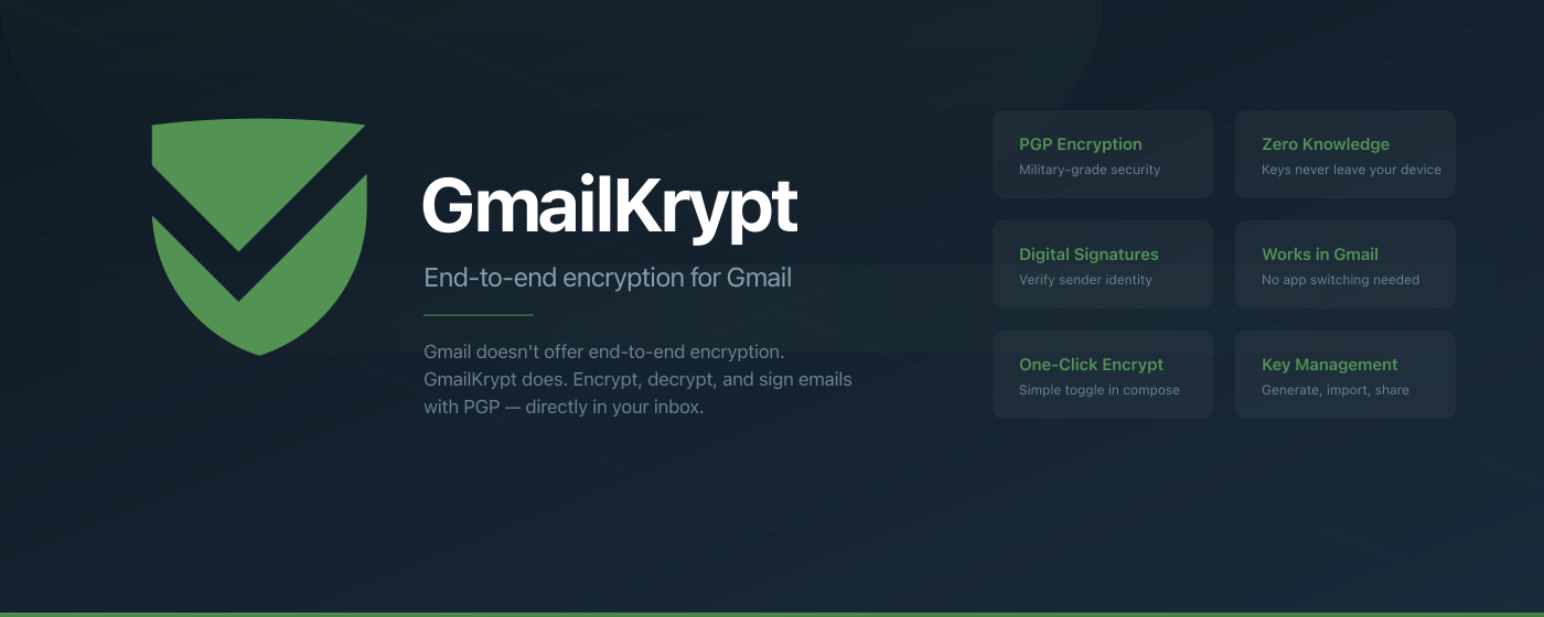GmailKrypt End-to-End Encryption Gmail gallery image
