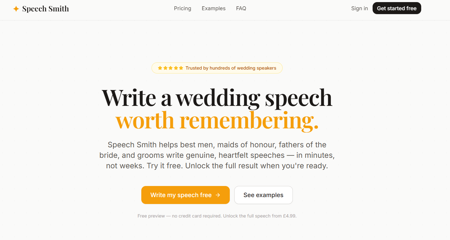 Speech Smith gallery image