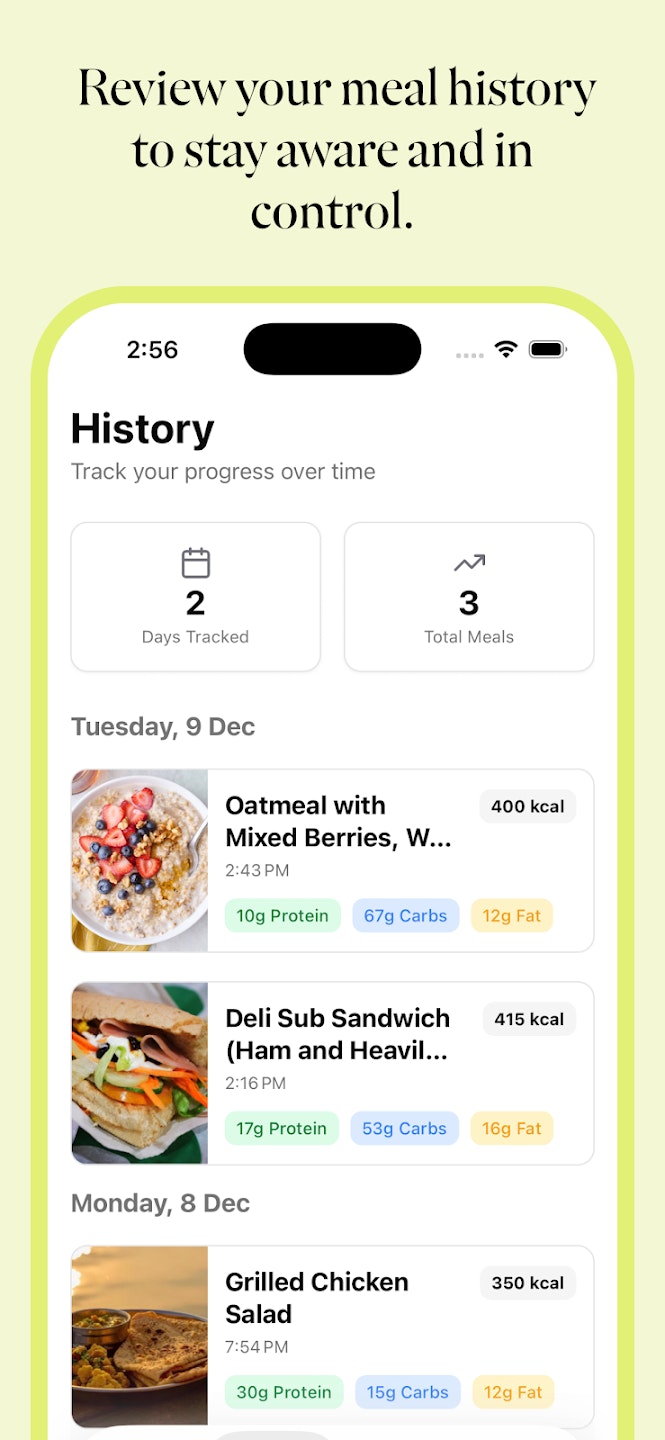 NutriSnap: Calorie & Macro - Screenshot 4 showing product features and functionality