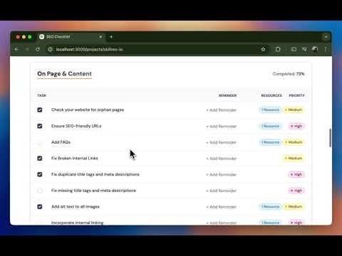 SEO Checklist gallery image
