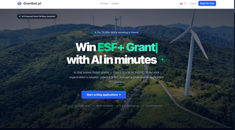 Grantbot.pl screenshot 1