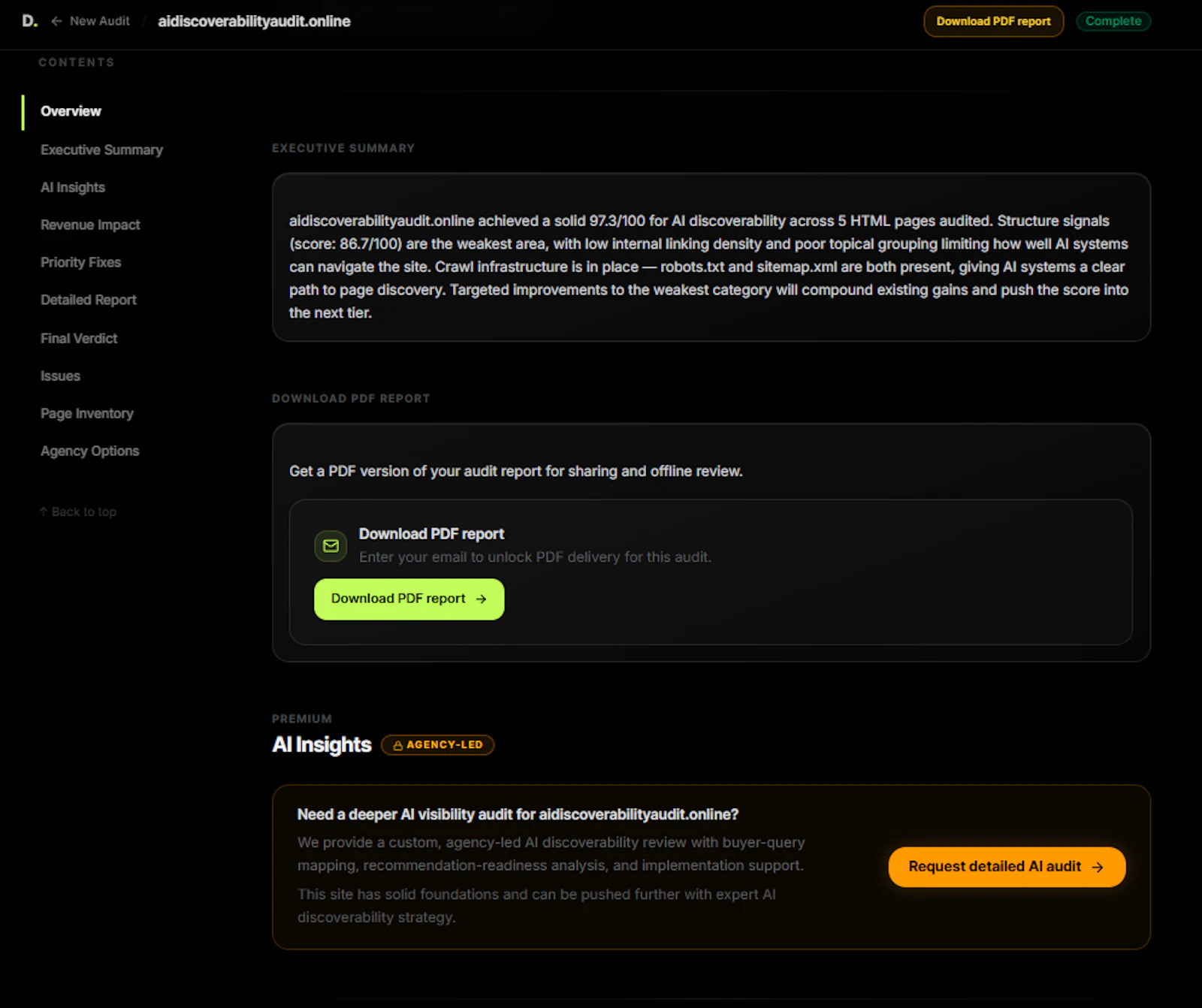 Ai Discoverability Audit screenshot 5
